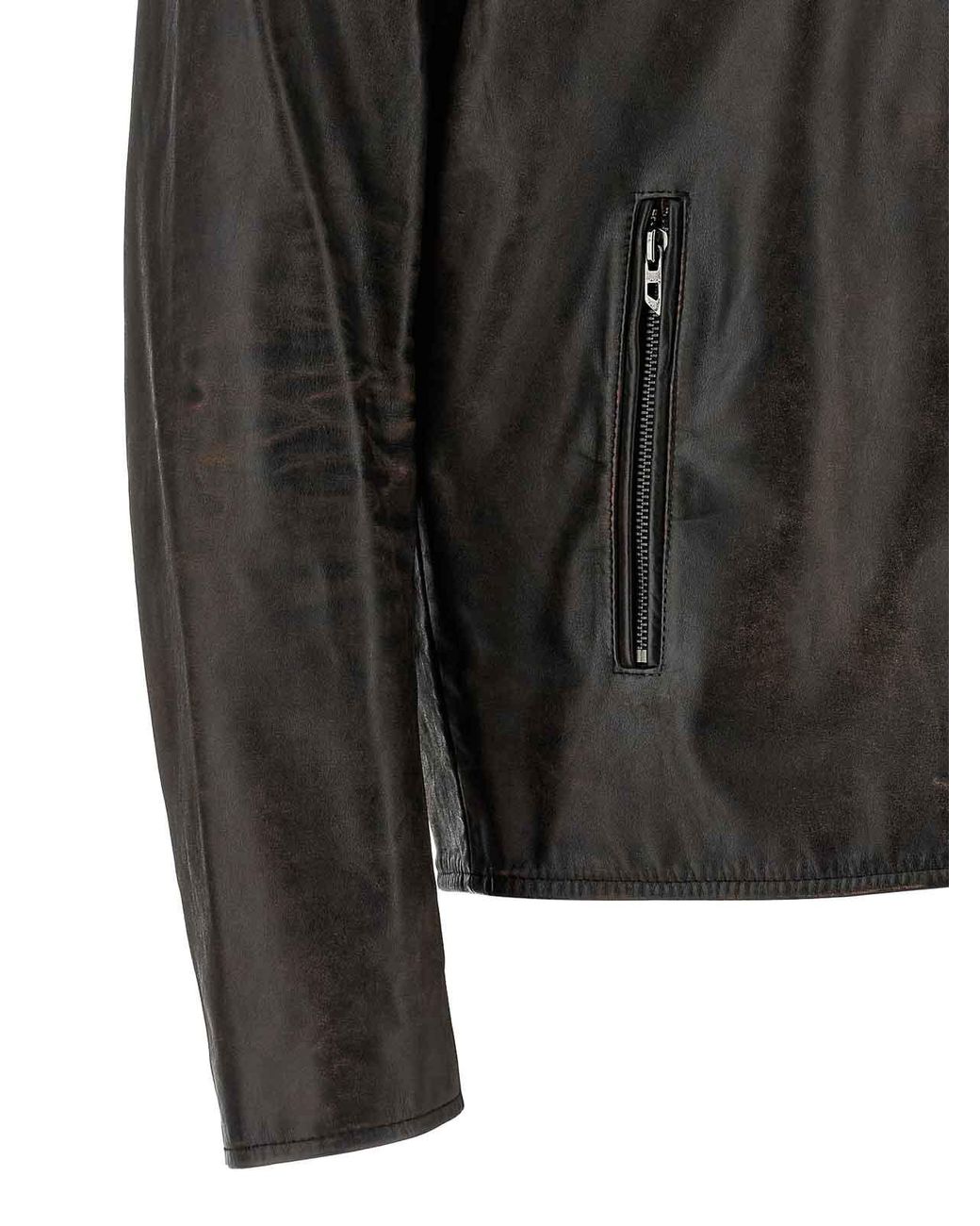 DIESEL Black L-Amar-Wrd Jacket for men