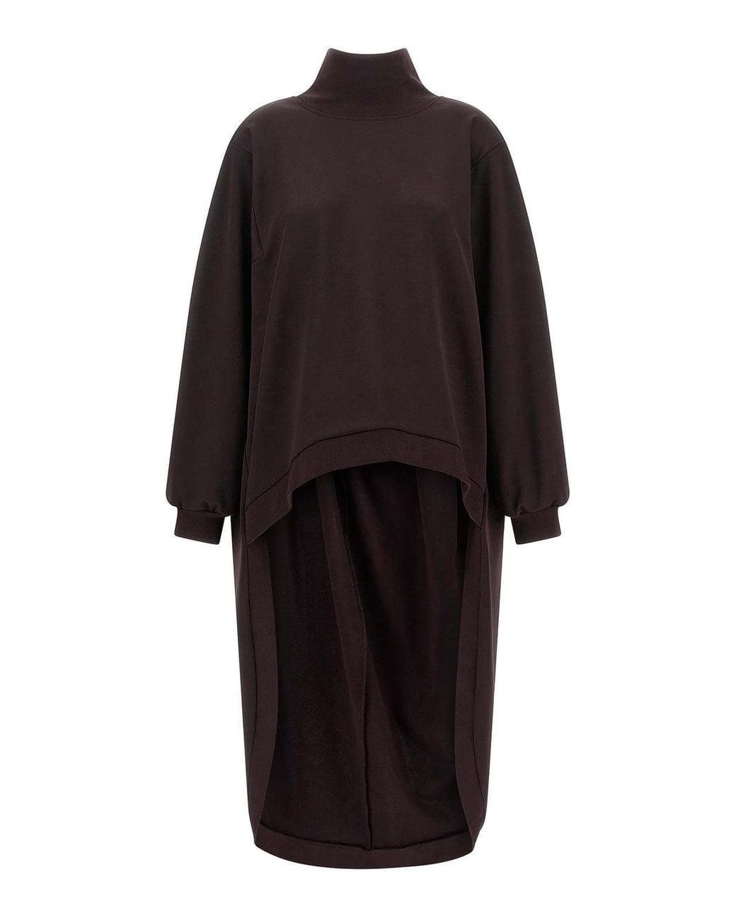 DI.LA3 PARI' Black Coda Lunga Sweatshirt