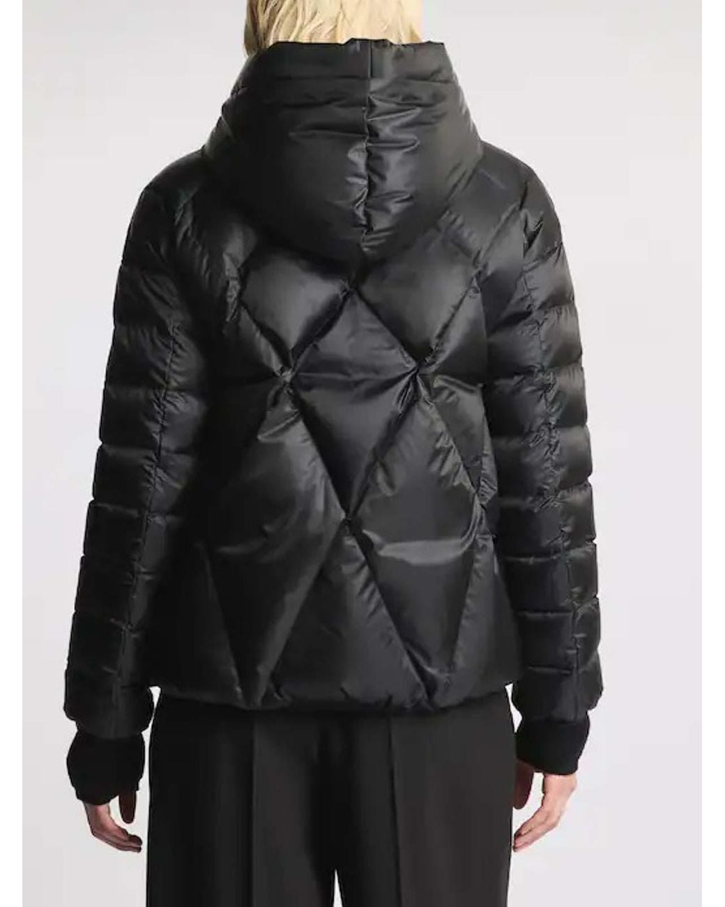 Fay Black Piumino Argyle Degrade Down Jacket