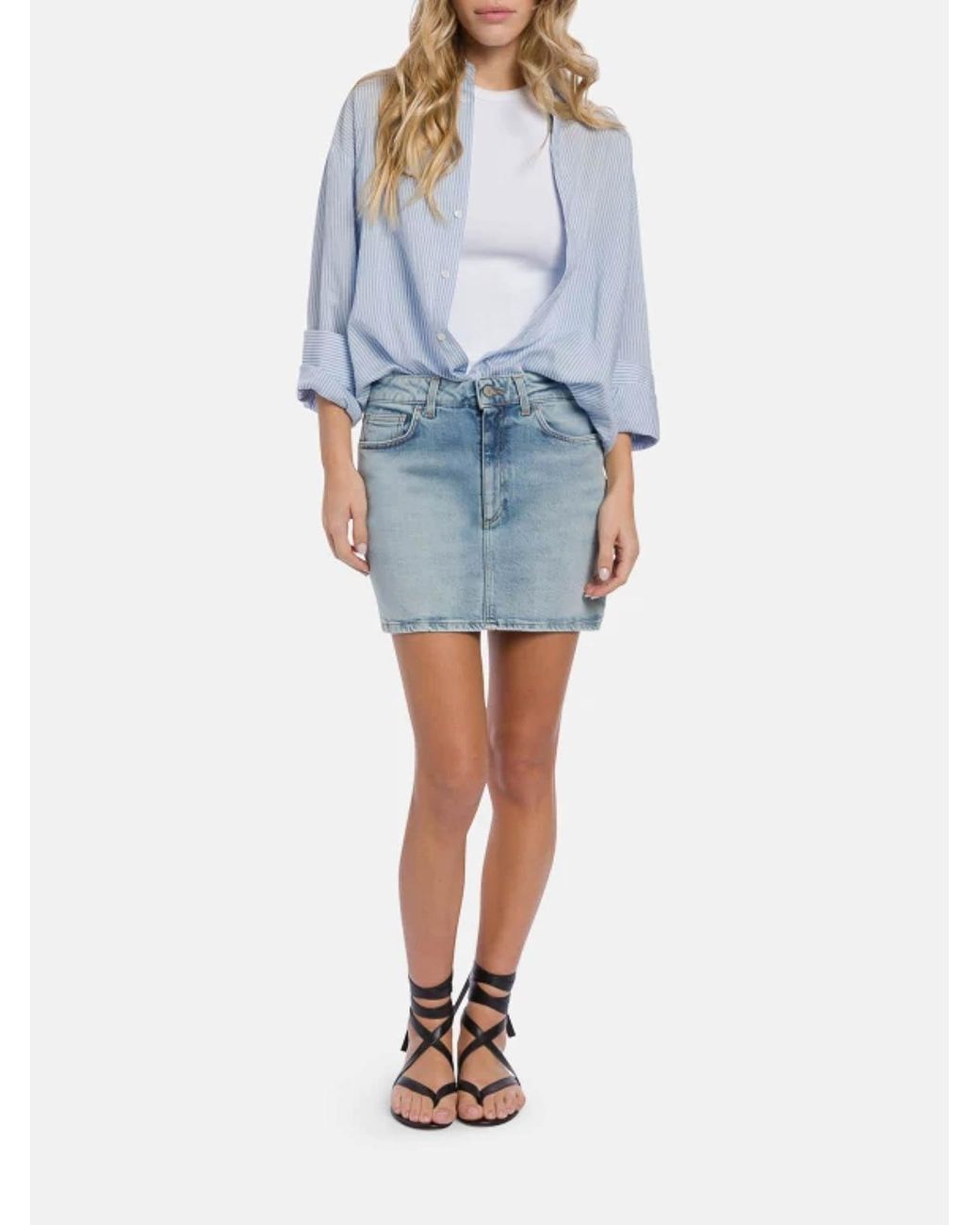 Minifalda Dondup de color Blue