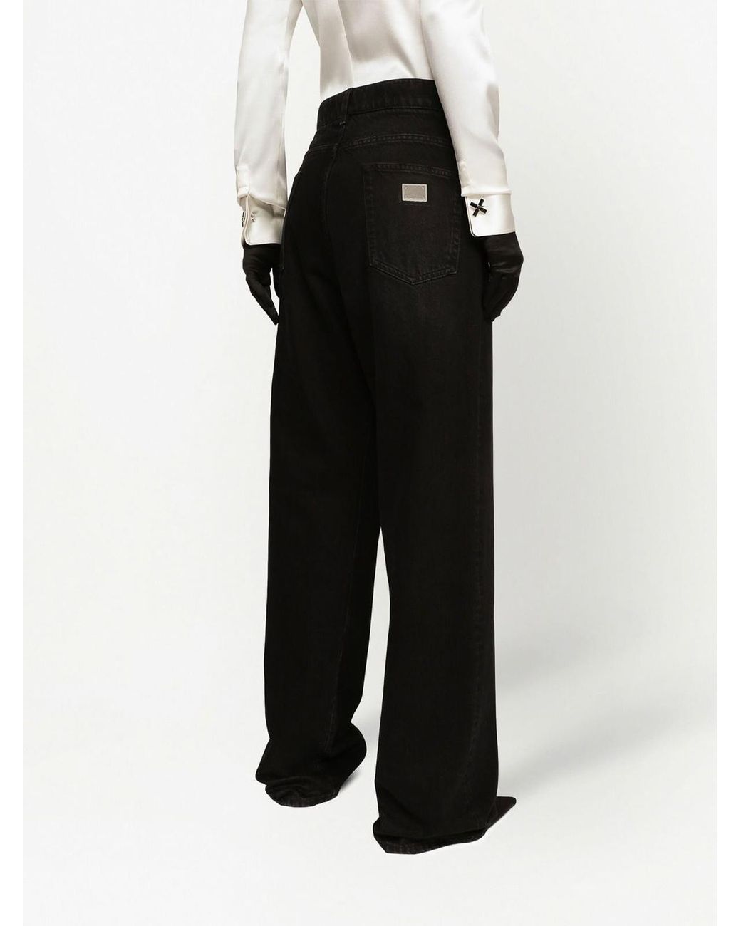 Dolce & Gabbana Black Denim Boyfriend Jeans