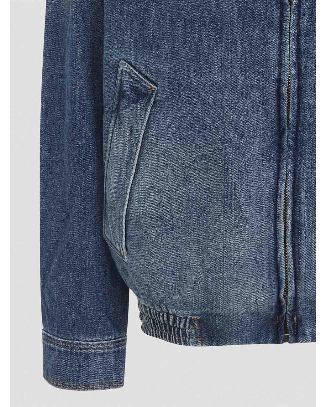 Loewe Blue Zip-Up Jacket for men