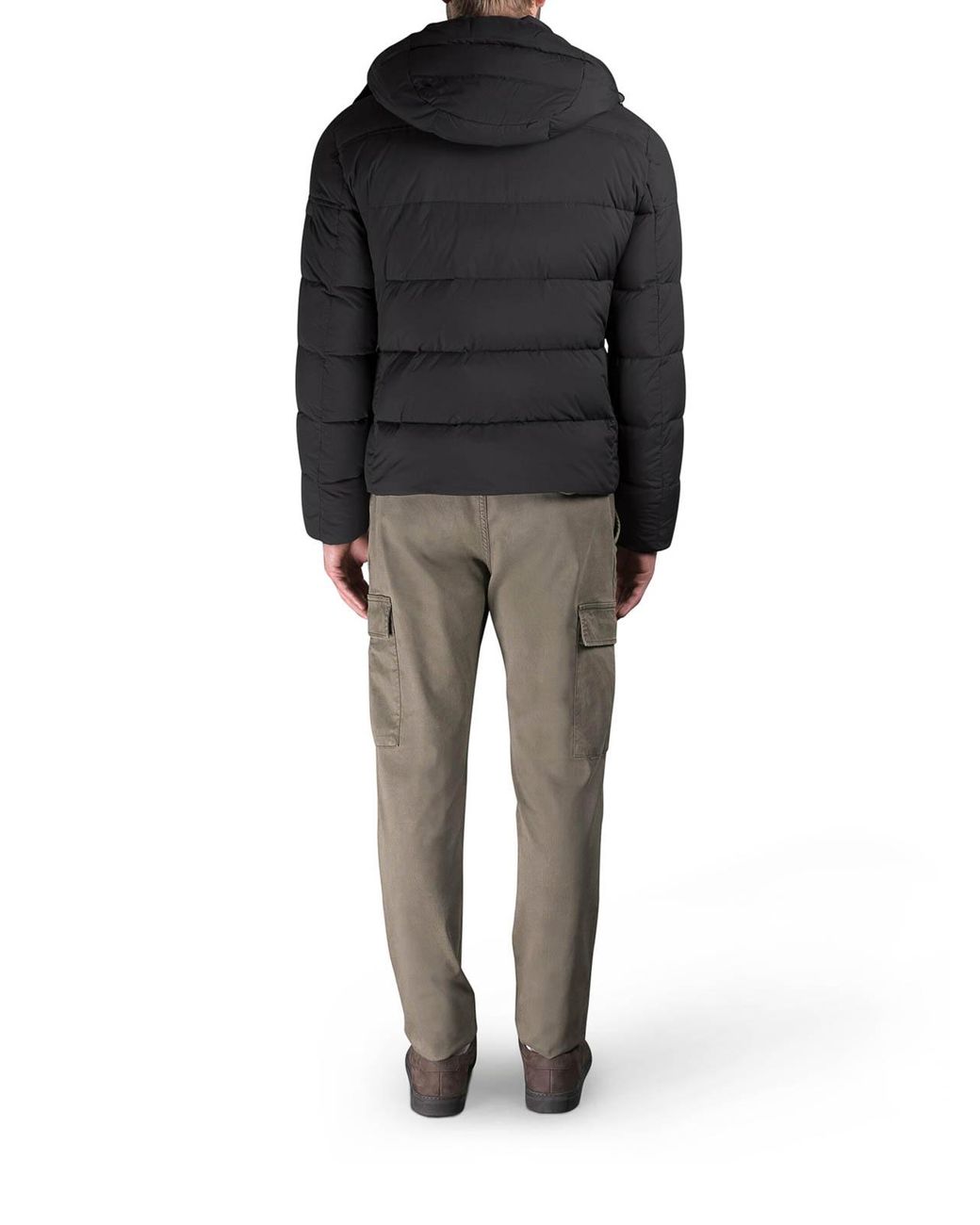 Moorer Black Brett-Skt Down Jacket for men