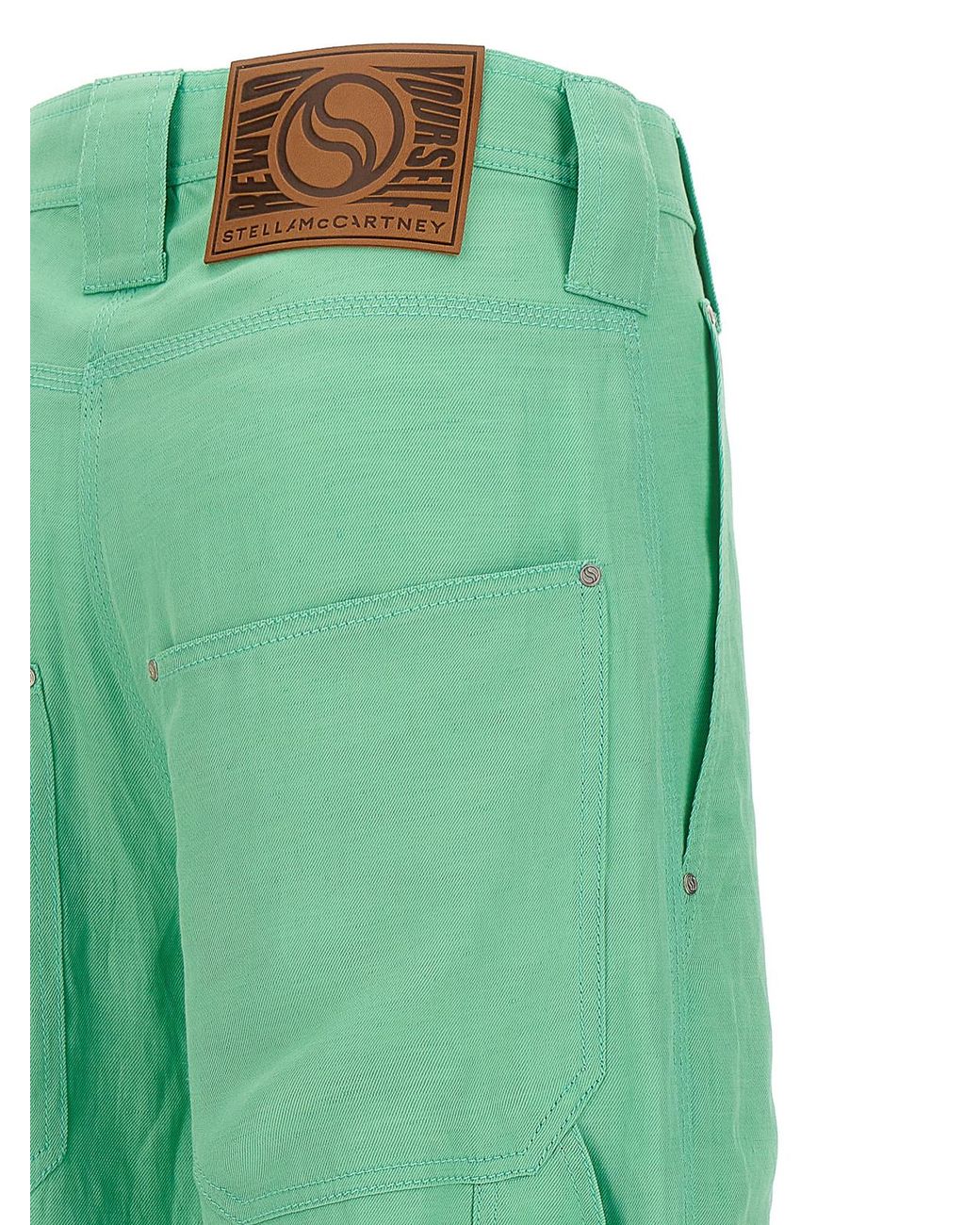 Stella McCartney Green Twill Pants