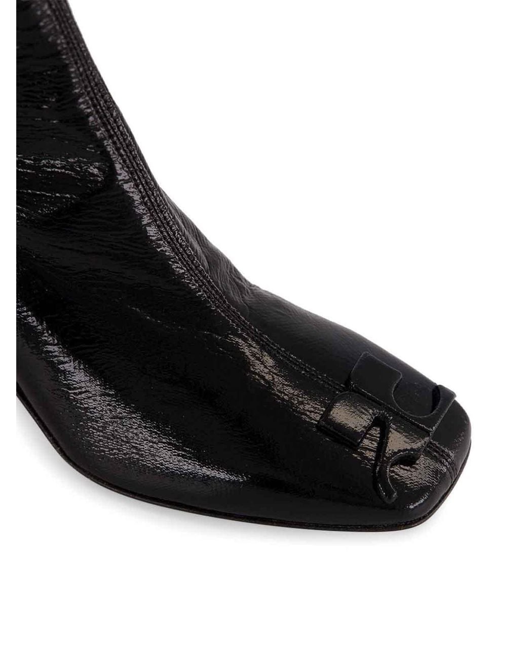 Courreges Black Ankle Boots