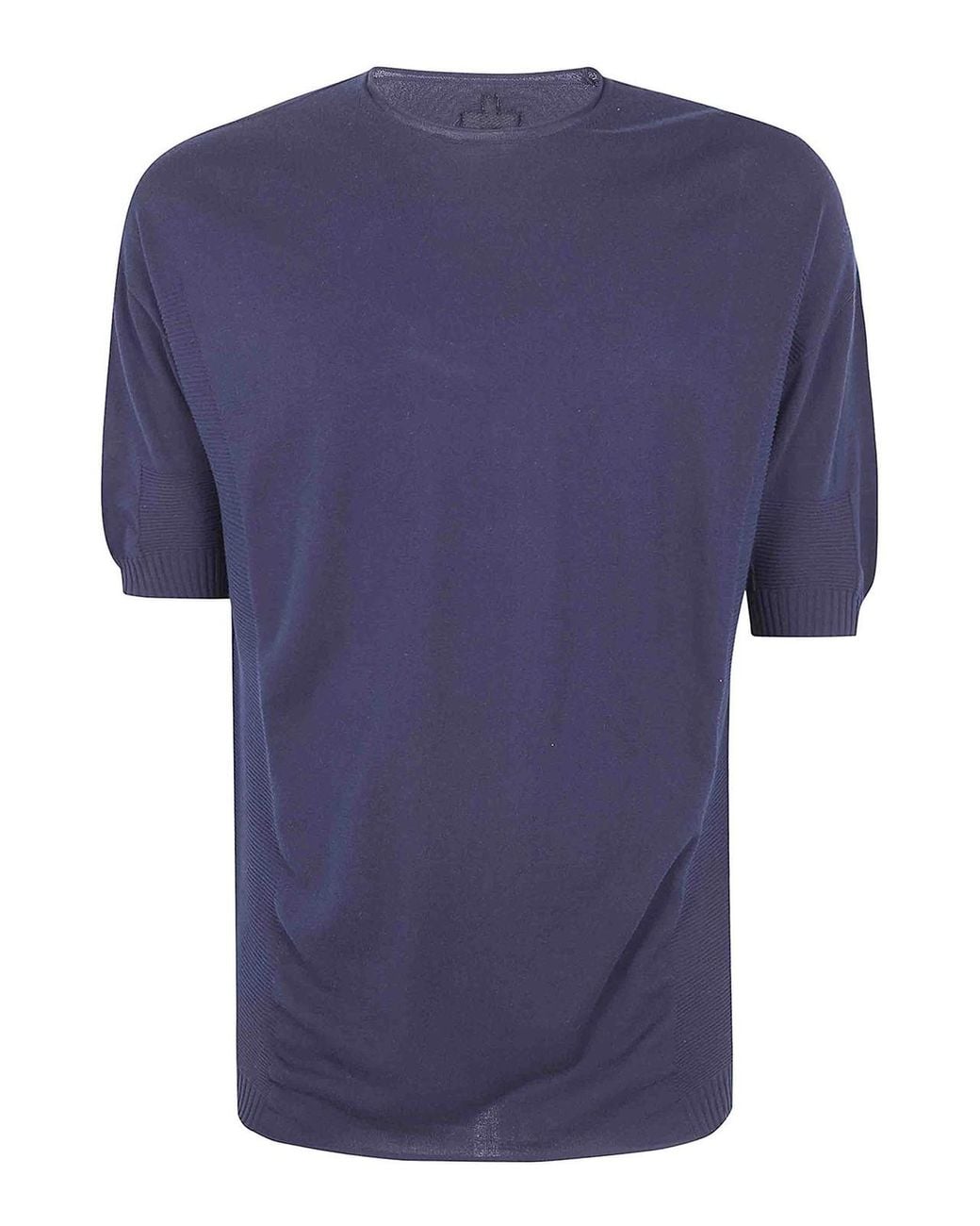 MD75 Blue Light Cotton Boxi Short Sleeves Sweater for men