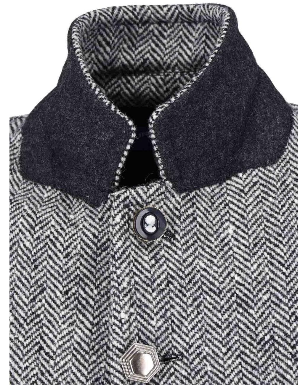 Junya Watanabe Gray Single-Breasted Wool Blazer for men