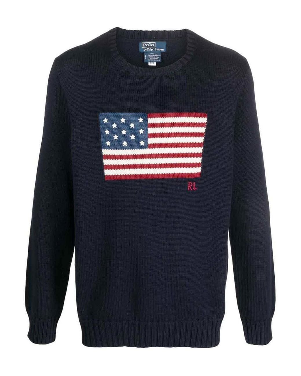 Polo Ralph Lauren Blue Round-Neck Knitwear for men