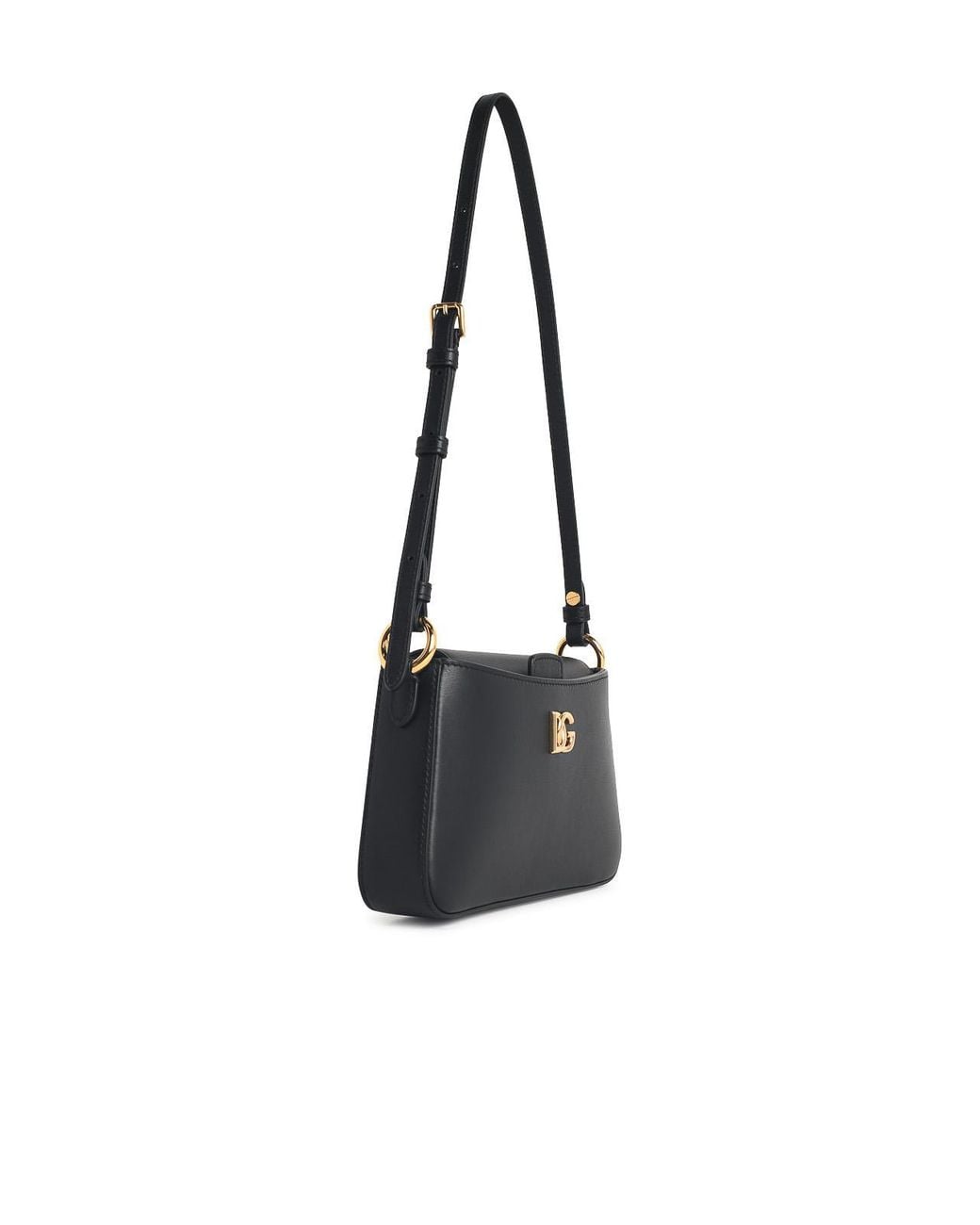 Dolce & Gabbana Black Calf Leather Phone Bag