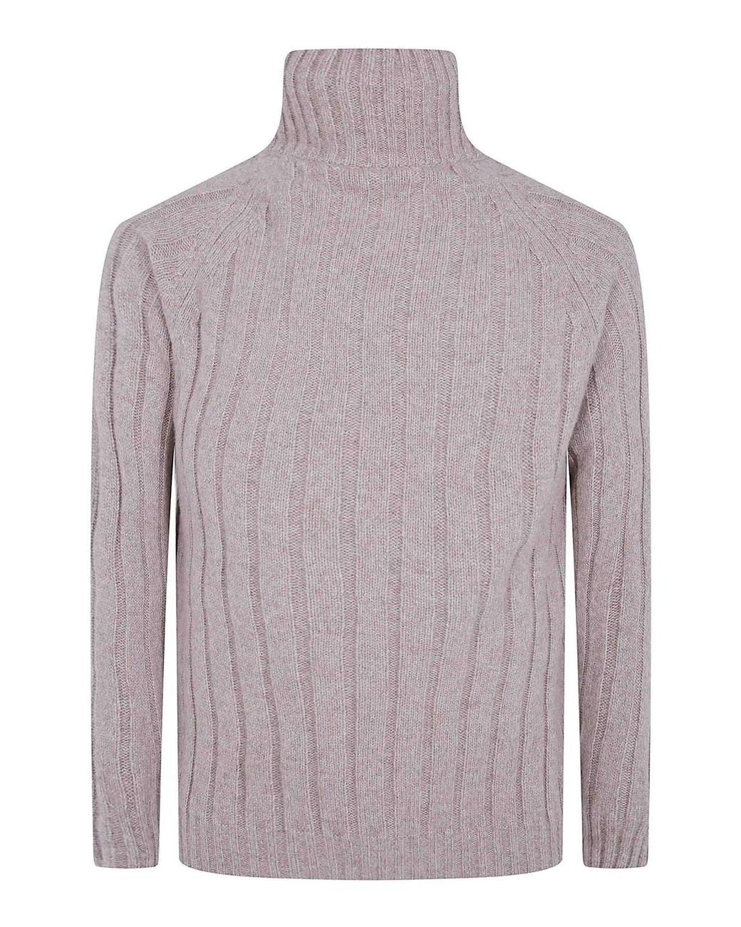 Nuur Gray Long Sleeves Turtle Neck Sweater for men