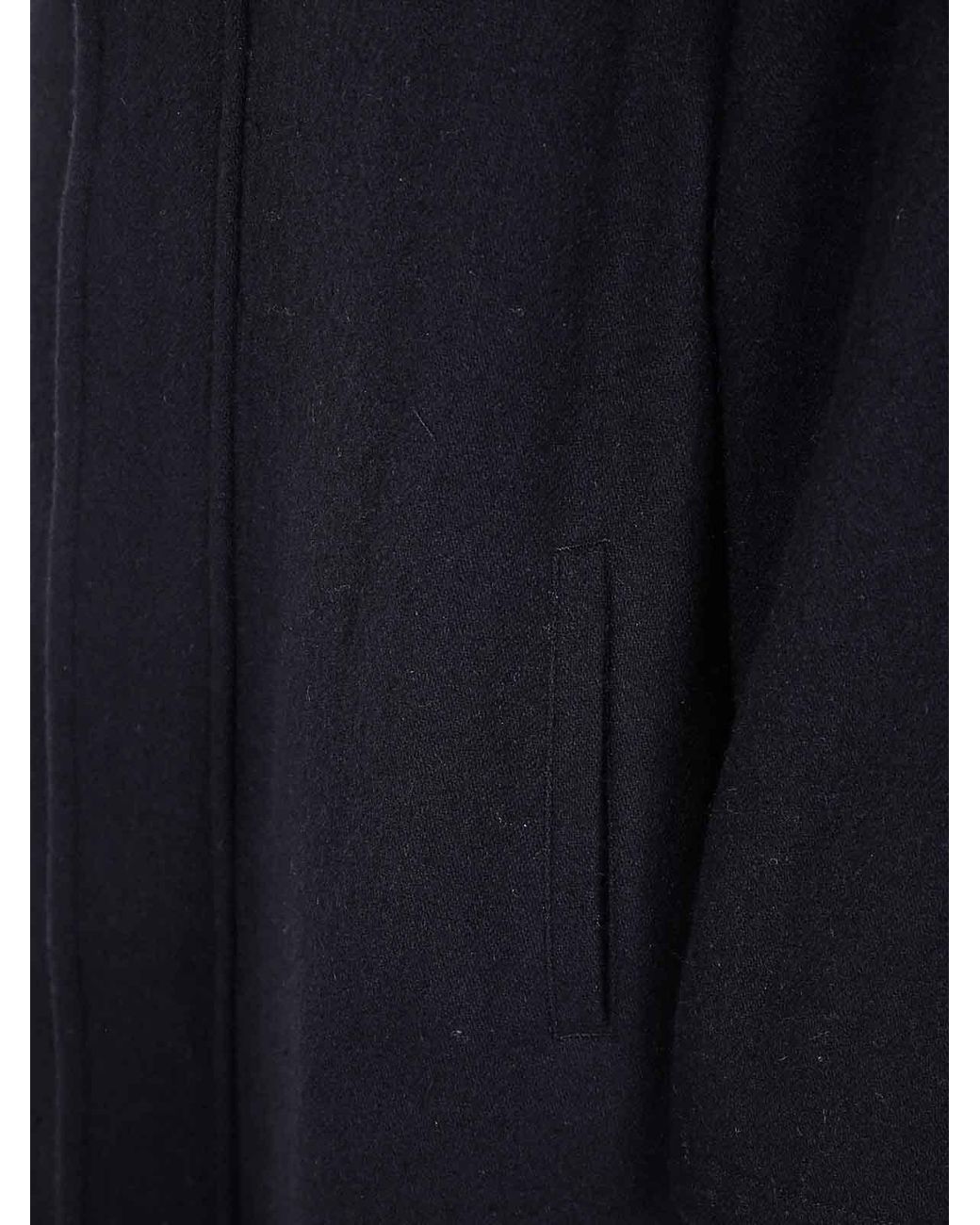 Y's Yohji Yamamoto Blue Vintage Flannel Hoodie Coat