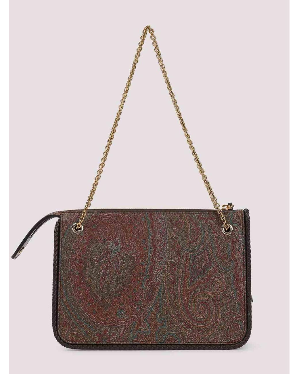 Etro Brown Crossbody Clutch Arnica Bag