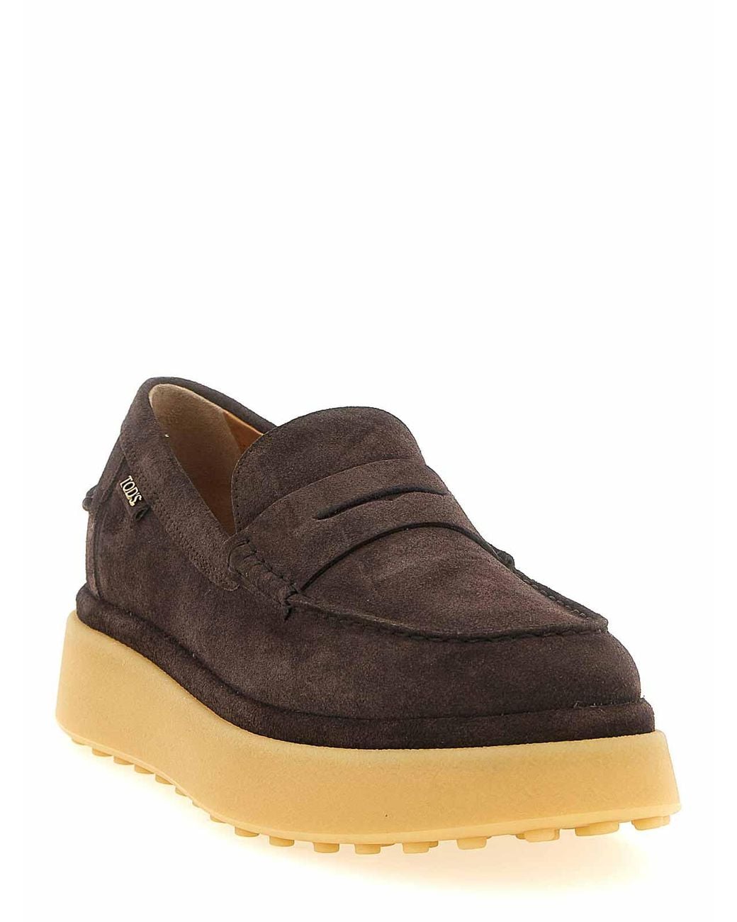 Tod's Brown Suede Loafers