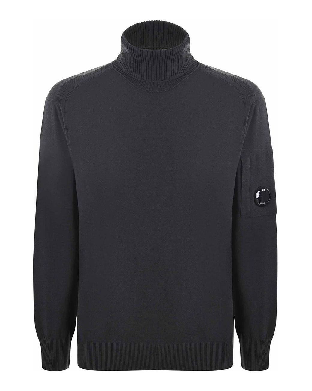 C P Company Blue Wool Blend Turtleneck for men