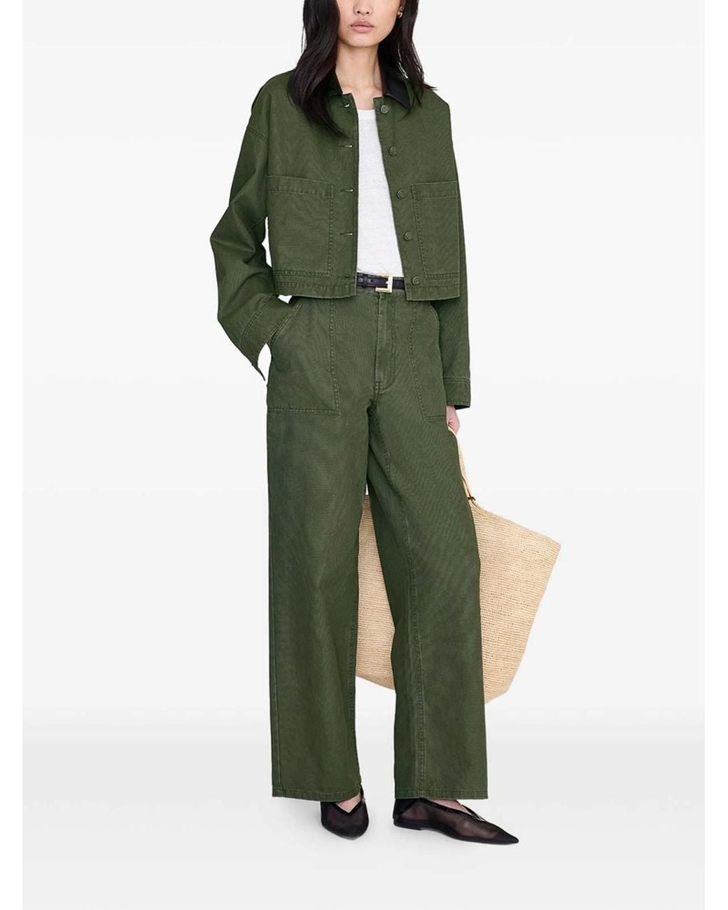 Abrigo Midi Anine Bing de color Green