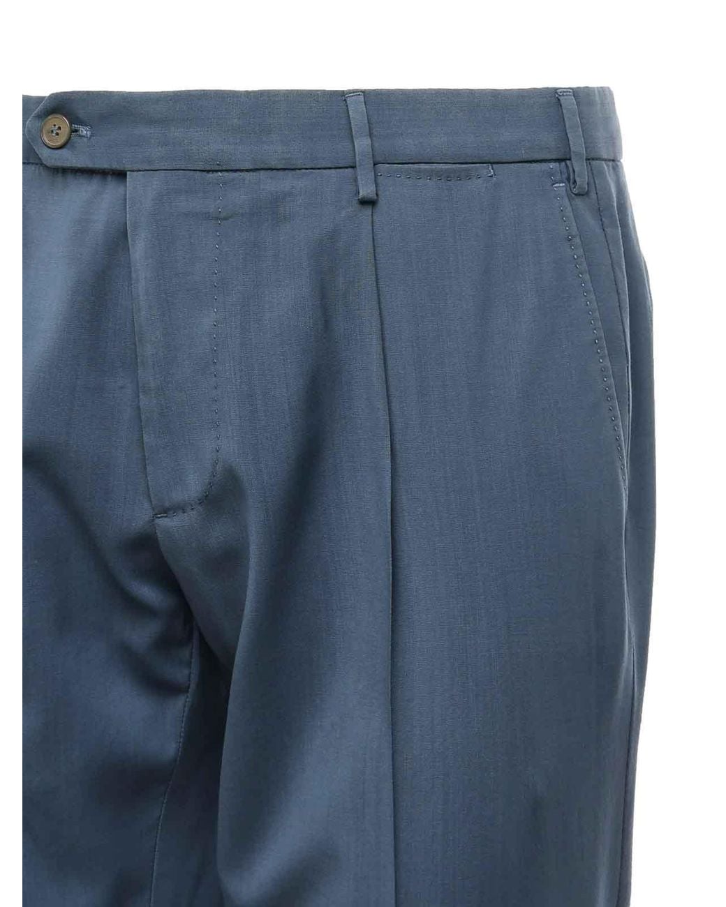 Santaniello Blue Pure Linen Dress for men