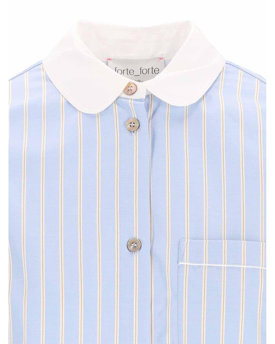 Forte_forte Blue Shirt With French Collar