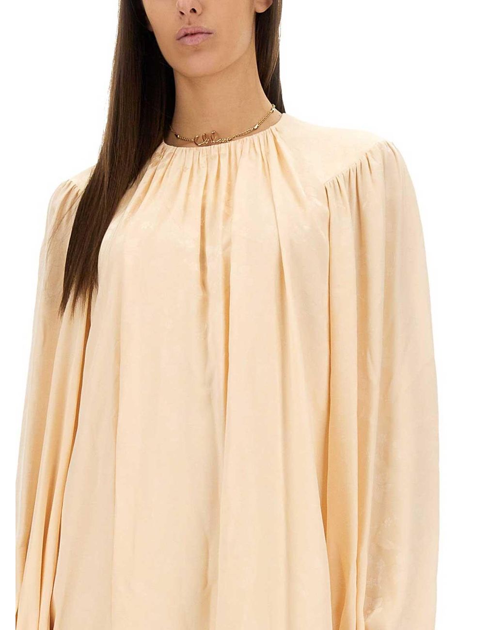 Chloé Metallic Logo Necklace