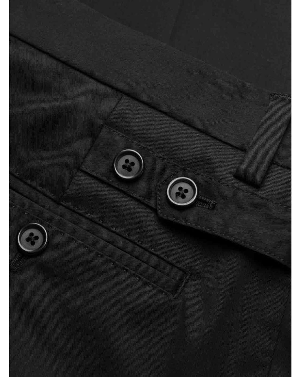 Dolce & Gabbana Black Straight Leg Trousers for men