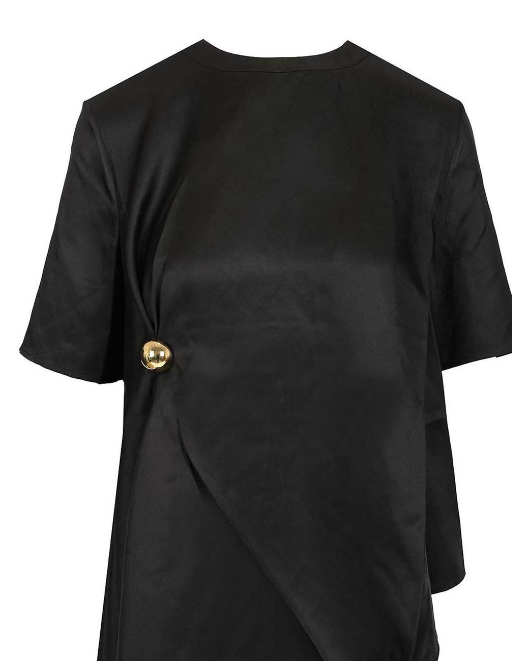 Loulou de Saison Black Madea Silk Top