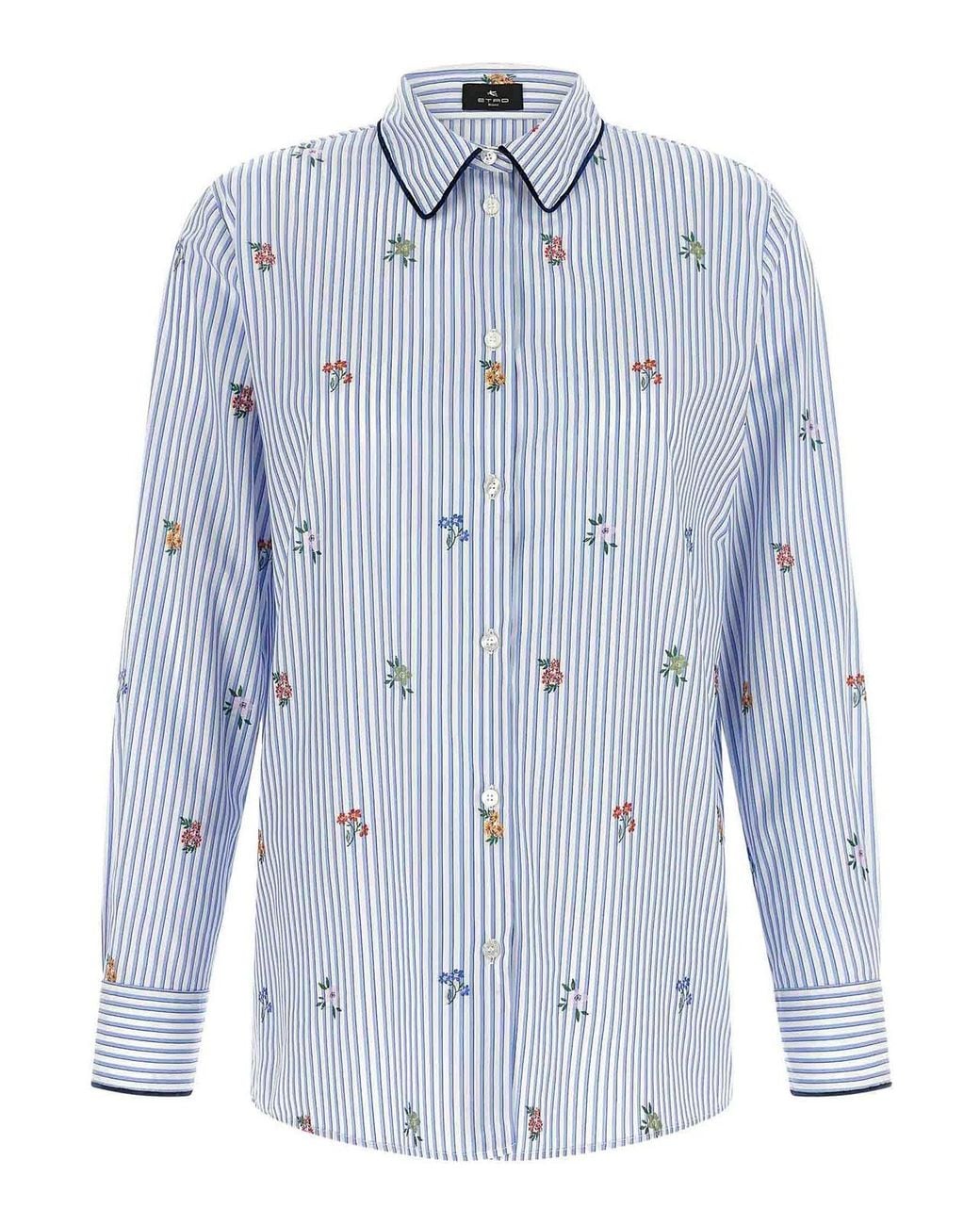 Etro Blue Hemd