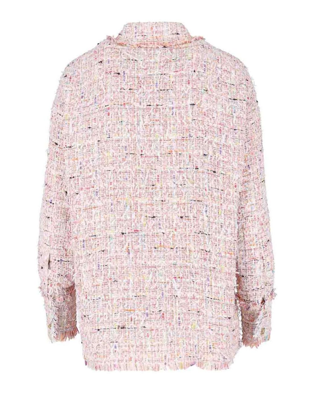 Balmain Pink Tweed Shirt