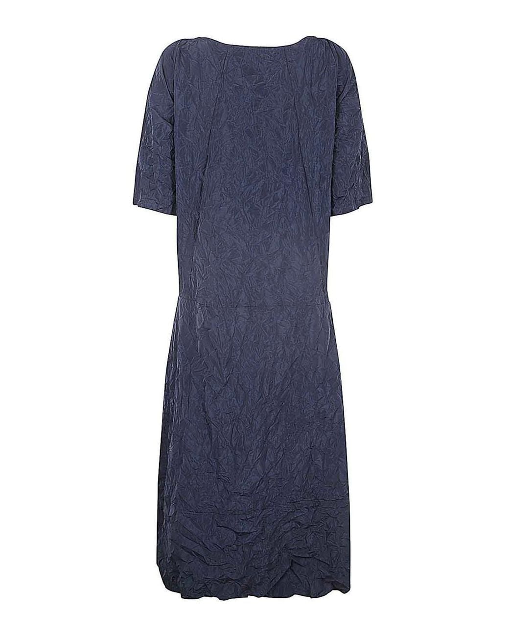 Maria Calderara Blue Oversized Long Dress