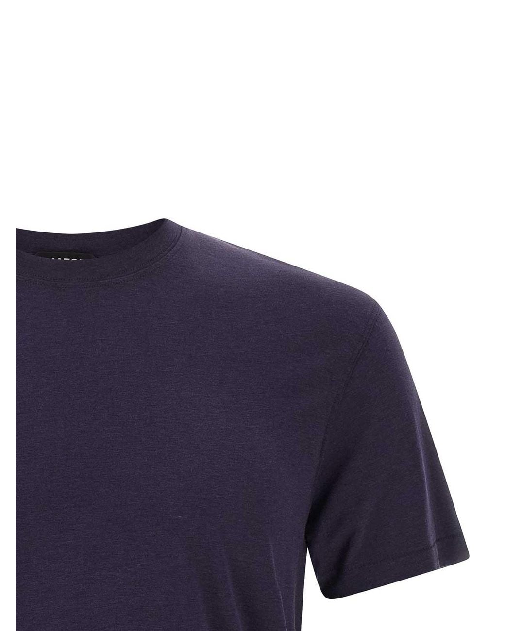 Tom Ford Blue Logo Embroidery T-Shirt for men