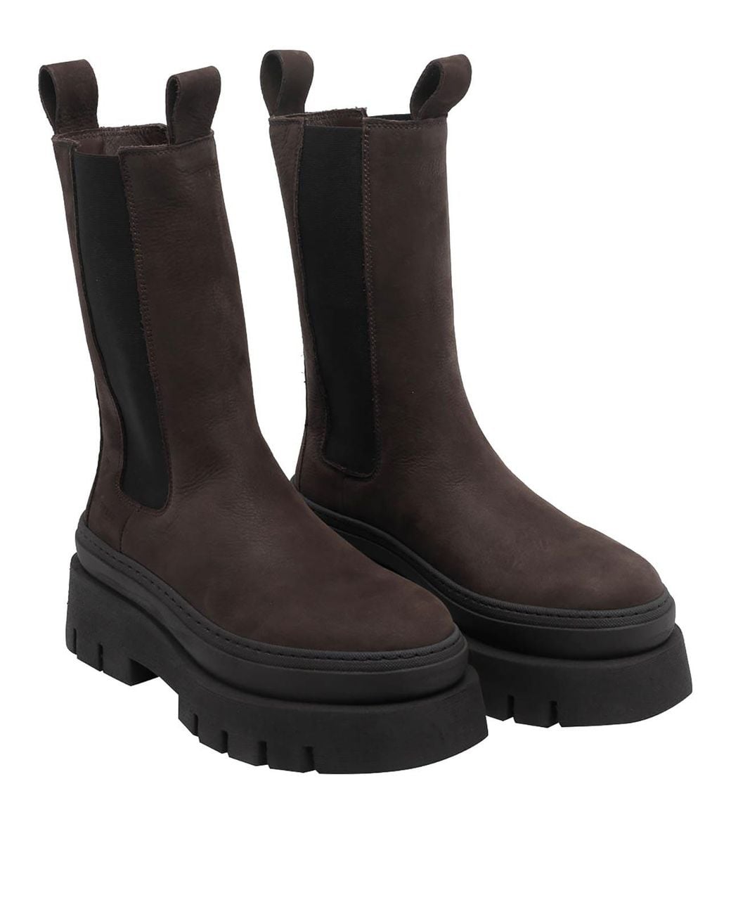 COPENHAGEN Black Dark Suede Booties