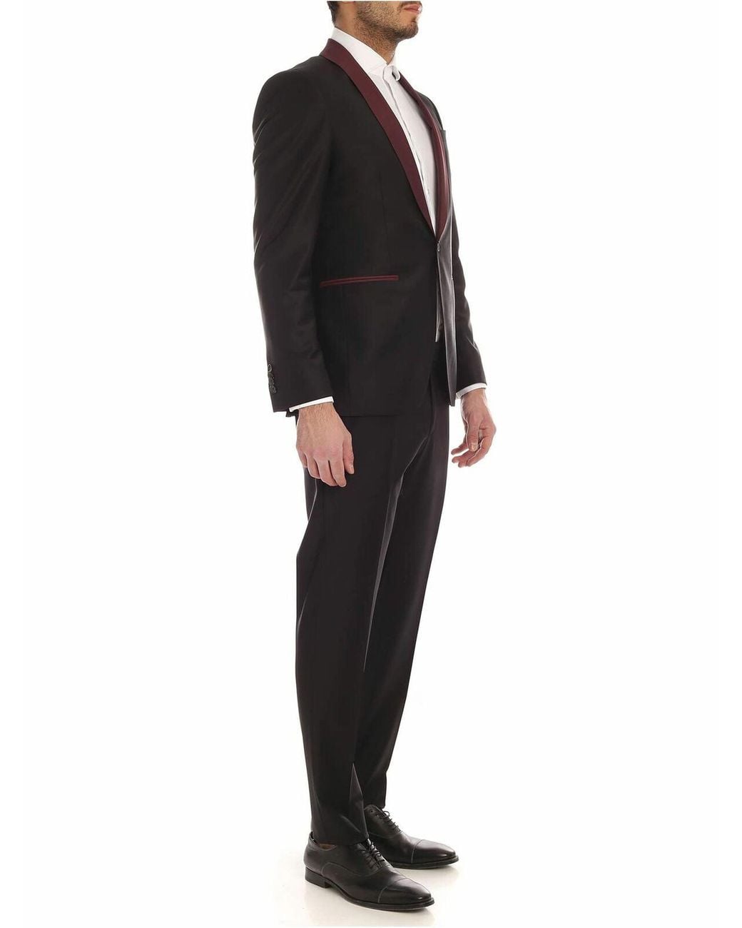 Karl Lagerfeld Black Suit With Details for men
