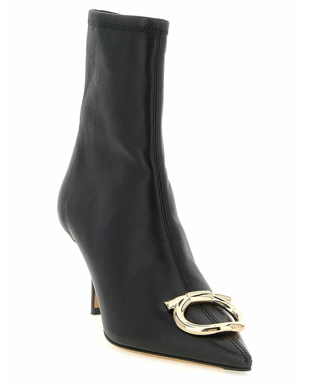 Ferragamo Black Ankle Boots