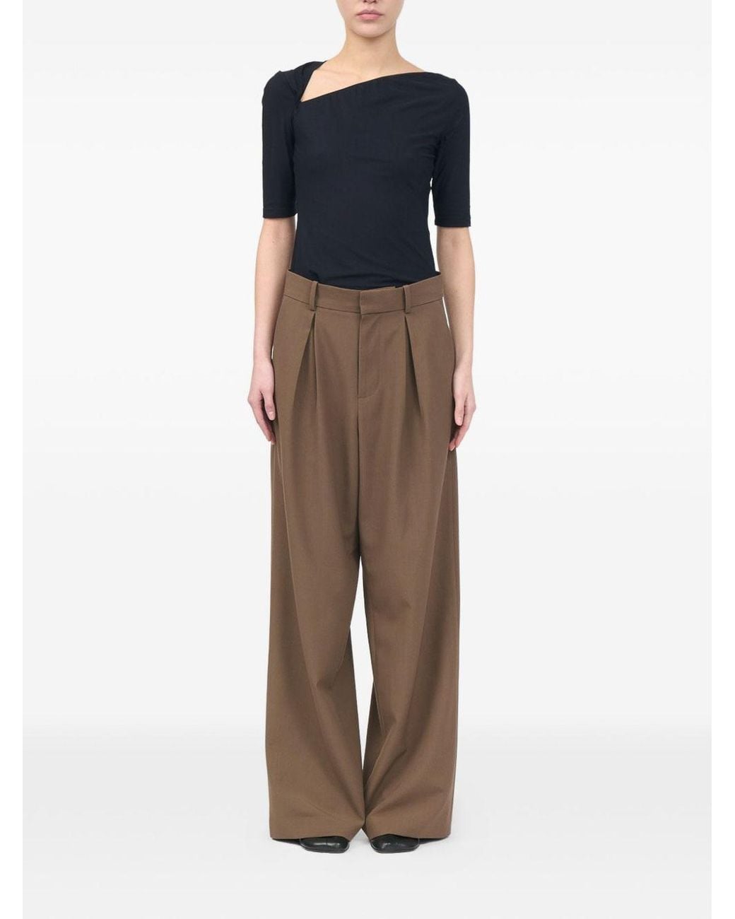 MM6 by Maison Margiela Brown Technical Trousers
