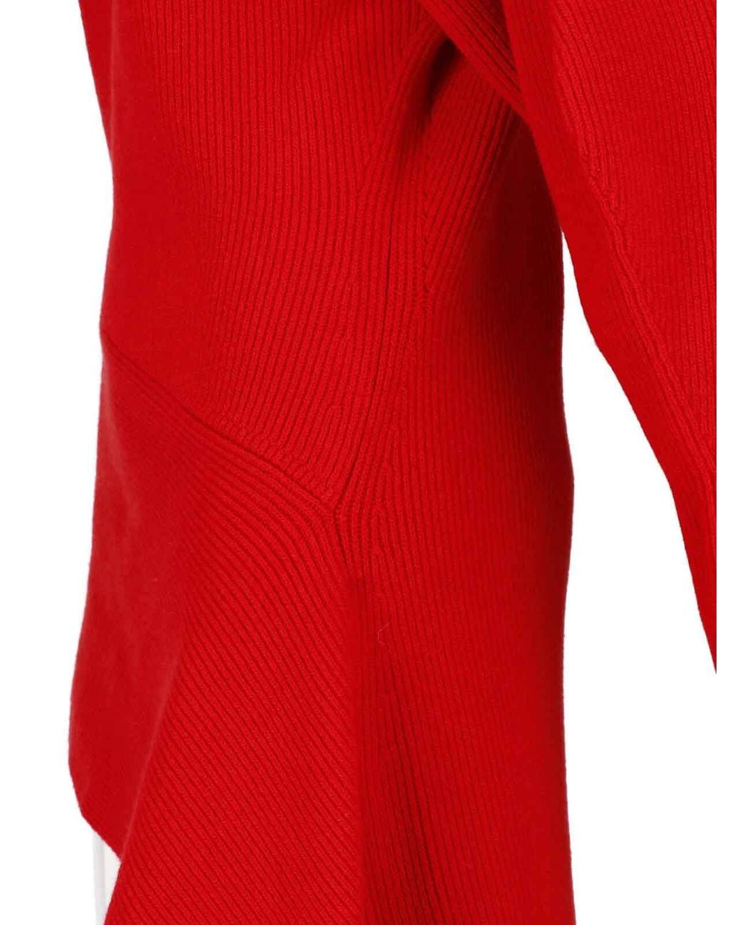 Givenchy Red Wool And Cashmere Midi Dress
