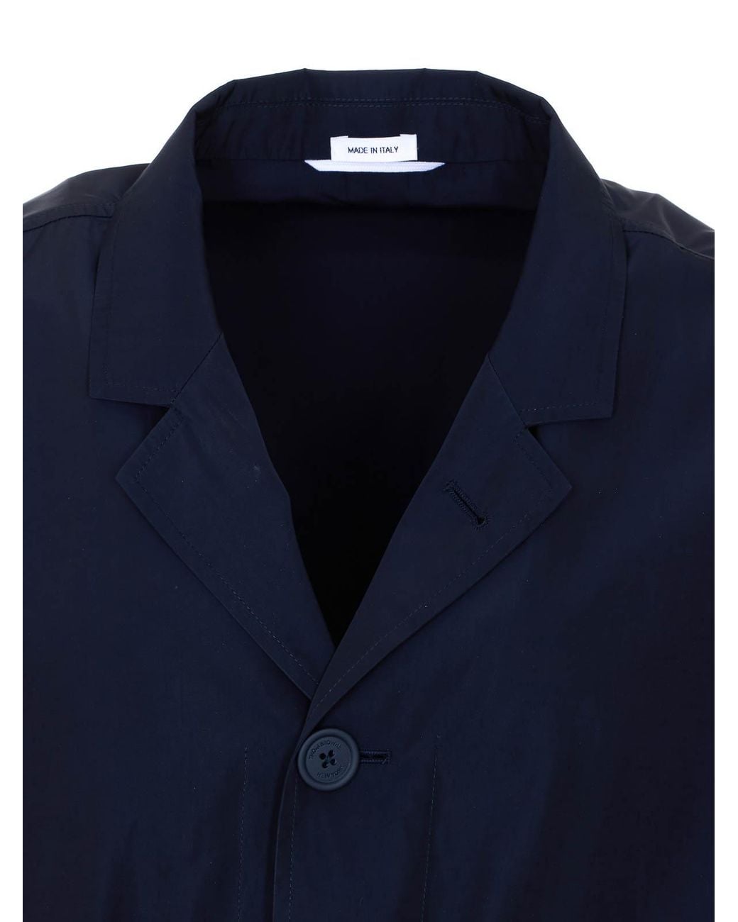 Thom Browne Blue Jacket With Frontal Buttons Closure for men
