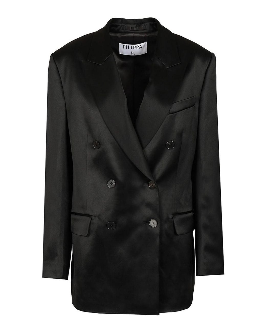Filippa K Black Double-Breasted Blazer Jackets
