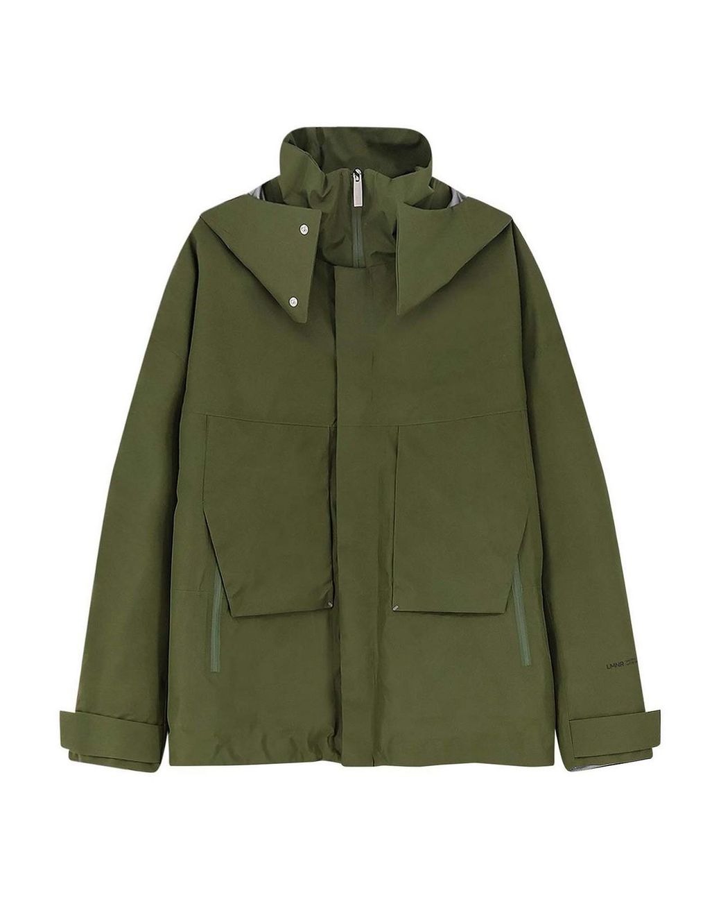 Laminar Green Waterproof Jacket With Padding for men