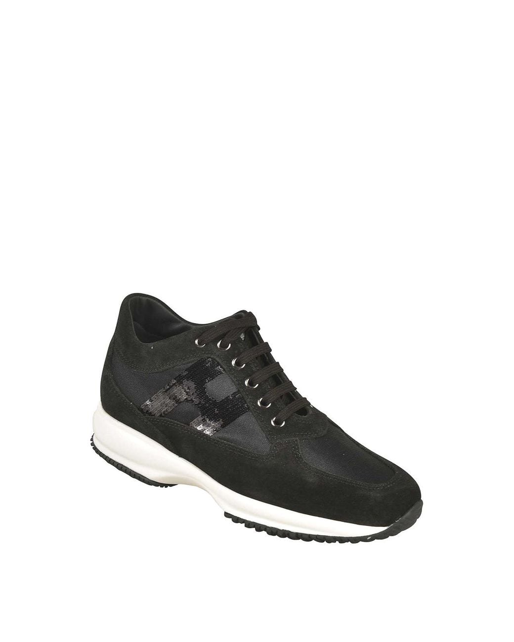 Hogan Black Flat Shoes