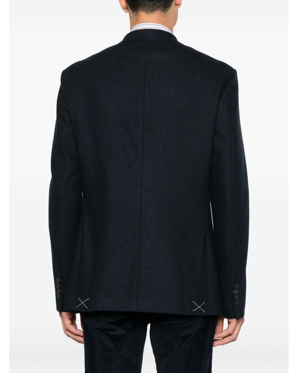 Etro Blue Single-Breasted Jacket for men