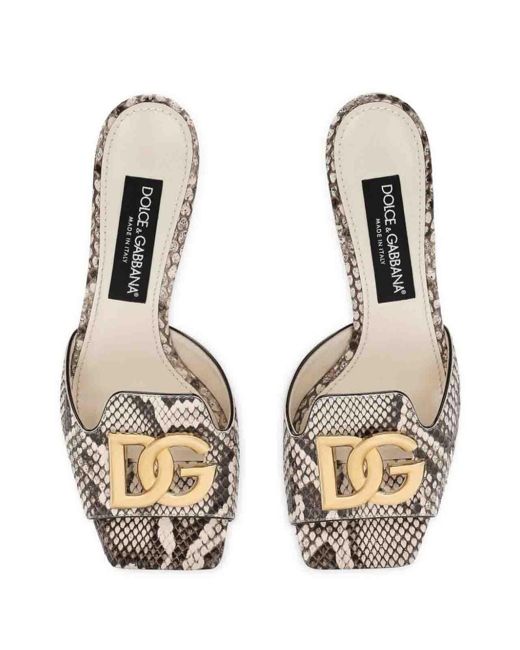 Dolce & Gabbana Metallic Court Shoes