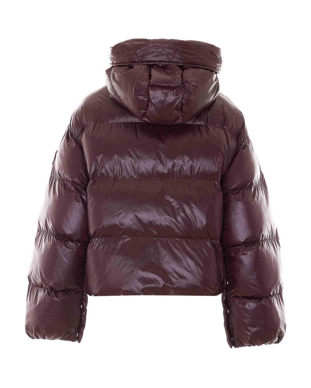 Mulberry Purple Bordeaux Impasto Down Jacket