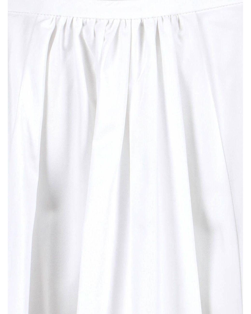 Aspesi White Midi Skirt