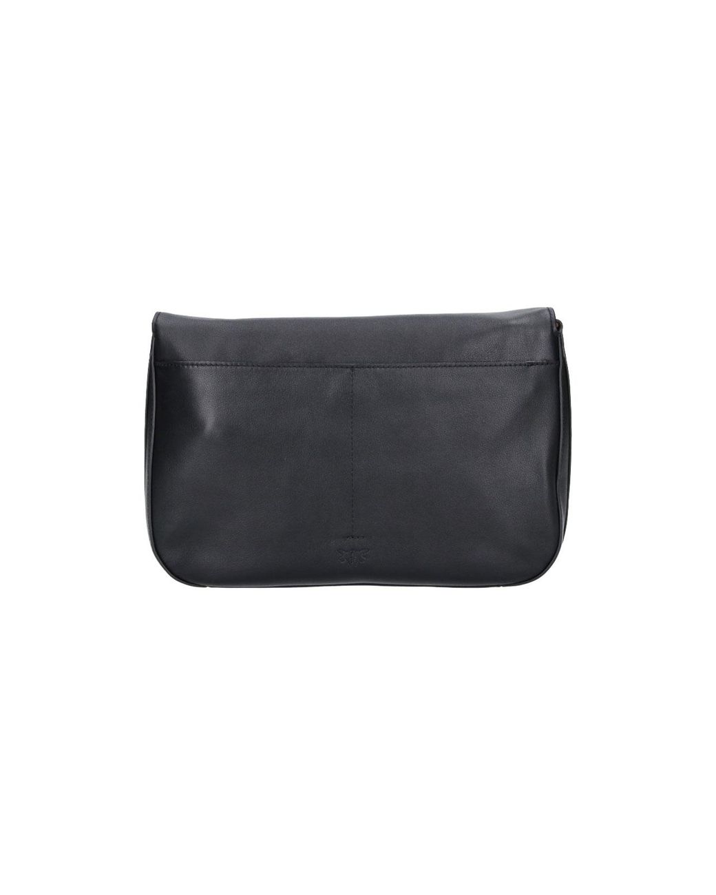 Pinko Gray Leather Shoulder Bag
