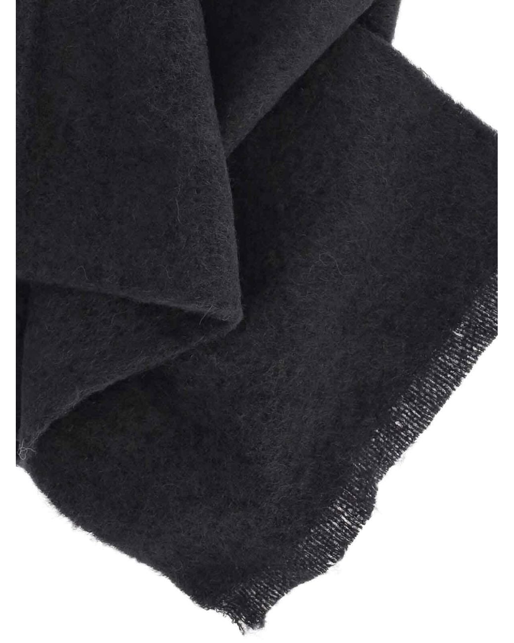 Lemaire Black Alpaca Blend Scarf