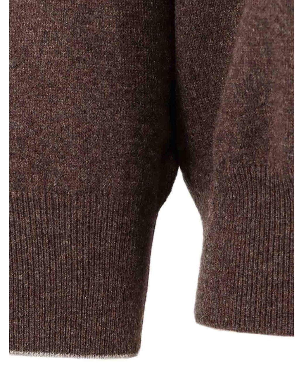 Brunello Cucinelli Brown Cashmere Shirt for men