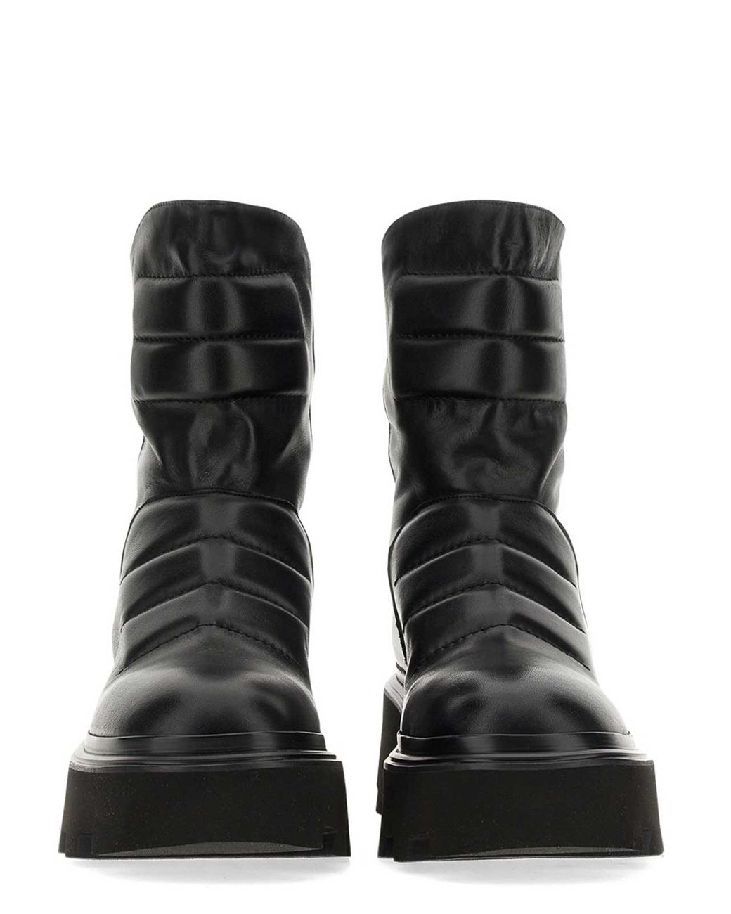 Elena Iachi Black Leather Boot