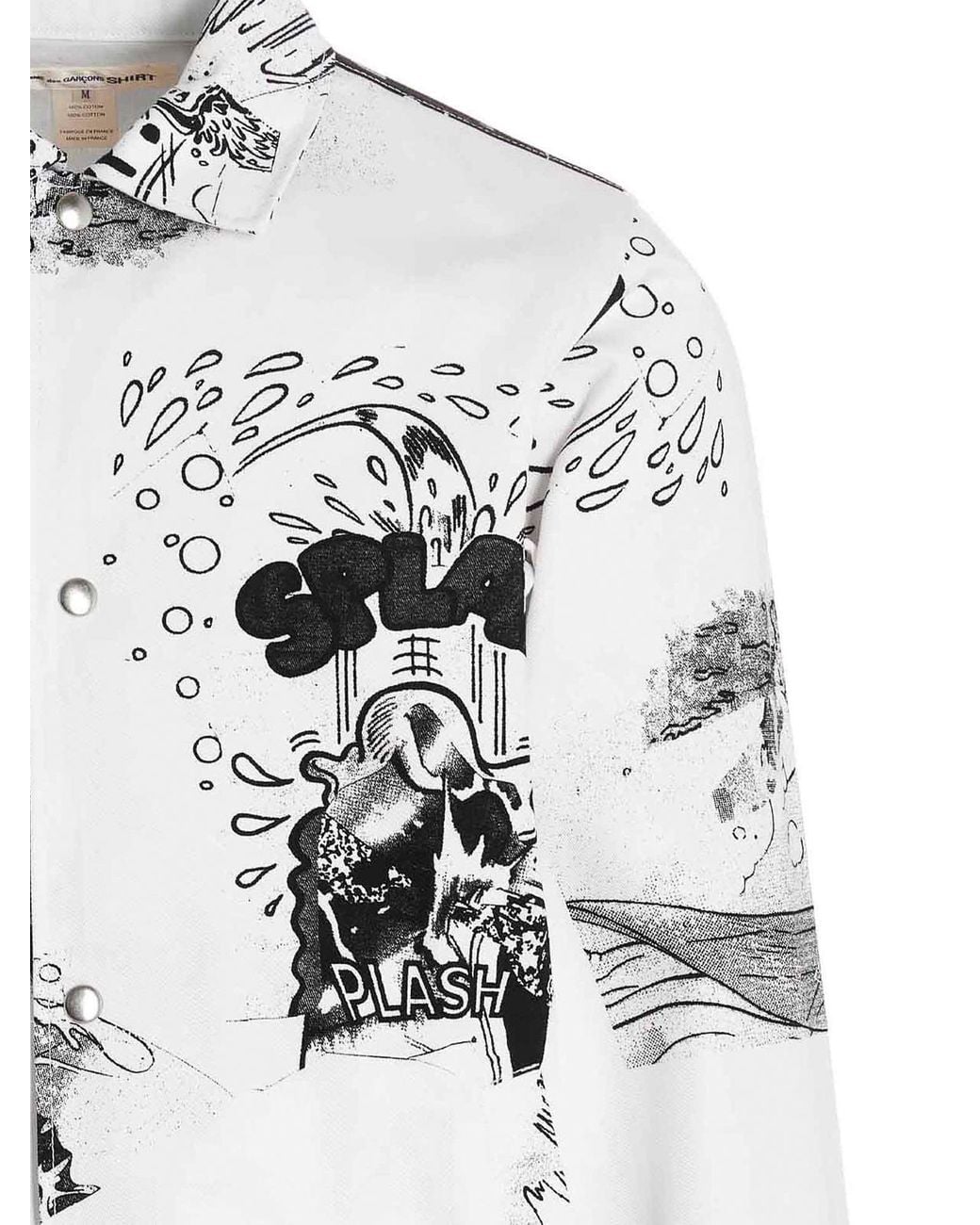 Sovracamicia di Comme des Garçons in White da Uomo