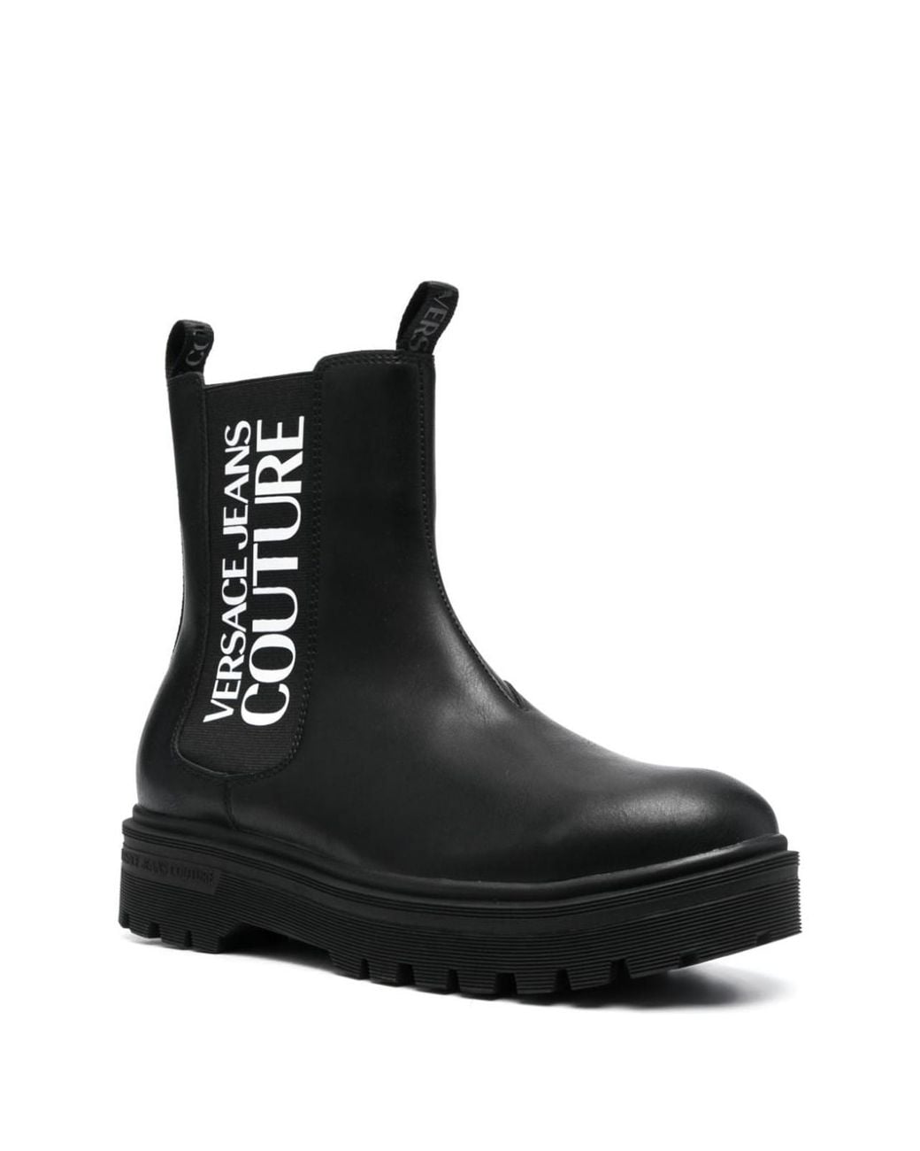 Versace Jeans Couture Black 'chelsea' Boots for men