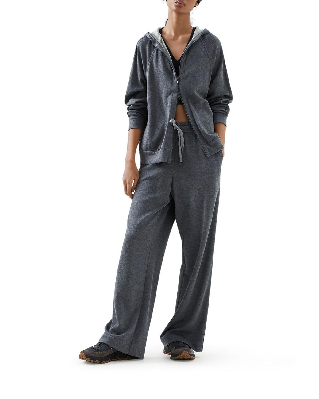Brunello Cucinelli Gray Drawstring Pants