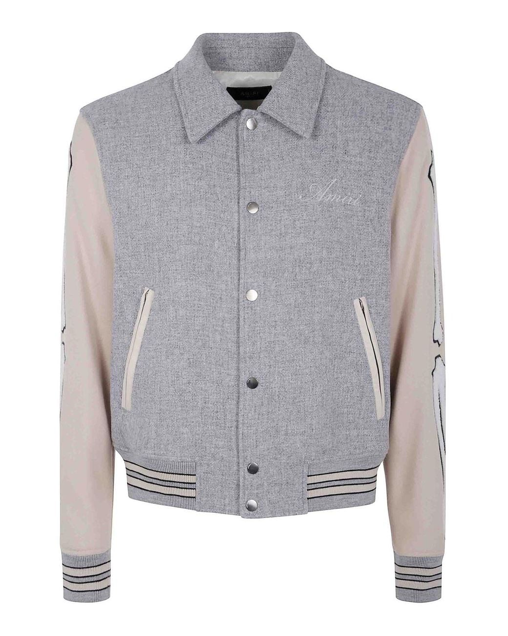 Amiri Gray Bones Jacket for men
