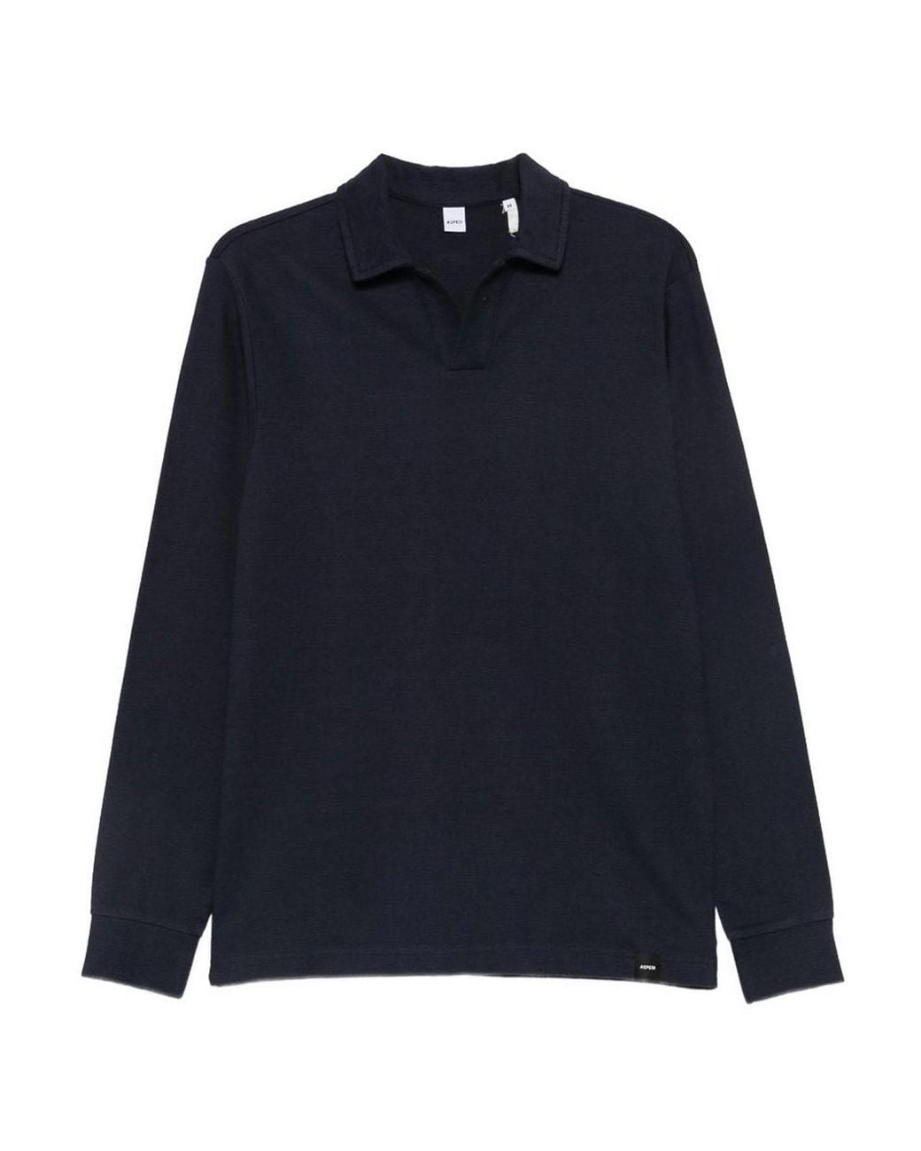Aspesi Blue Cotton Polo for men